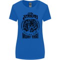 Muay Thai Fighter Warrior MMA Martial Arts Womens Wider Cut T-Shirt Royal Blue