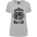 Muay Thai Fighter Warrior MMA Martial Arts Womens Wider Cut T-Shirt Sports Grey
