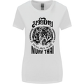 Muay Thai Fighter Warrior MMA Martial Arts Womens Wider Cut T-Shirt White