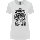 Muay Thai Fighter Warrior MMA Martial Arts Womens Wider Cut T-Shirt White