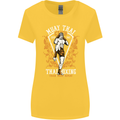 Muay Thai Fighter Warrior MMA Martial Arts Womens Wider Cut T-Shirt Yellow