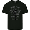 Muay Thai Fighting MMA Martial Arts Gym Kids T-Shirt Childrens Black