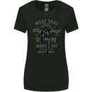 Muay Thai Fighting MMA Martial Arts Gym Womens Wider Cut T-Shirt Black