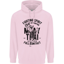 Muay Thai Full Contact Martial Arts MMA Childrens Kids Hoodie Light Pink