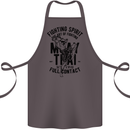 Muay Thai Full Contact Martial Arts MMA Cotton Apron 100% Organic Dark Grey