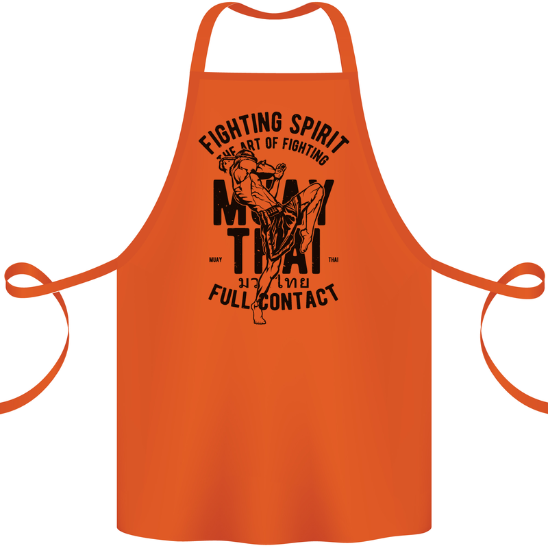 Muay Thai Full Contact Martial Arts MMA Cotton Apron 100% Organic Orange