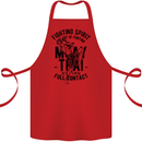Muay Thai Full Contact Martial Arts MMA Cotton Apron 100% Organic Red