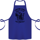 Muay Thai Full Contact Martial Arts MMA Cotton Apron 100% Organic Royal Blue