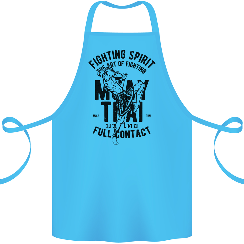 Muay Thai Full Contact Martial Arts MMA Cotton Apron 100% Organic Turquoise