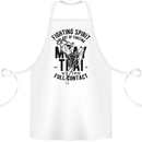 Muay Thai Full Contact Martial Arts MMA Cotton Apron 100% Organic White