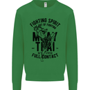 Muay Thai Full Contact Martial Arts MMA Kids Sweatshirt Jumper Irish Green