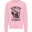 Muay Thai Full Contact Martial Arts MMA Kids Sweatshirt Jumper Light Pink