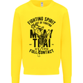 Muay Thai Full Contact Martial Arts MMA Kids Sweatshirt Jumper Yellow