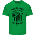 Muay Thai Full Contact Martial Arts MMA Kids T-Shirt Childrens Irish Green