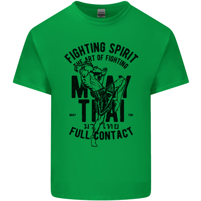 Muay Thai Full Contact Martial Arts MMA Kids T-Shirt Childrens Irish Green