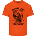 Muay Thai Full Contact Martial Arts MMA Kids T-Shirt Childrens Orange