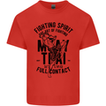 Muay Thai Full Contact Martial Arts MMA Kids T-Shirt Childrens Red