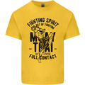 Muay Thai Full Contact Martial Arts MMA Kids T-Shirt Childrens Yellow
