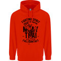 Muay Thai Full Contact Martial Arts MMA Mens 80% Cotton Hoodie Bright Red