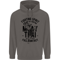 Muay Thai Full Contact Martial Arts MMA Mens 80% Cotton Hoodie Charcoal