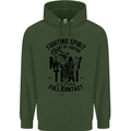 Muay Thai Full Contact Martial Arts MMA Mens 80% Cotton Hoodie Forest Green