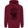 Muay Thai Full Contact Martial Arts MMA Mens 80% Cotton Hoodie Maroon