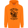 Muay Thai Full Contact Martial Arts MMA Mens 80% Cotton Hoodie Orange