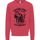 Muay Thai Full Contact Martial Arts MMA Mens Sweatshirt Jumper Heliconia