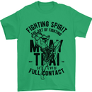 Muay Thai Full Contact Martial Arts MMA Mens T-Shirt Cotton Gildan Irish Green