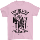Muay Thai Full Contact Martial Arts MMA Mens T-Shirt Cotton Gildan Light Pink