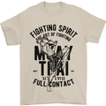 Muay Thai Full Contact Martial Arts MMA Mens T-Shirt Cotton Gildan Sand