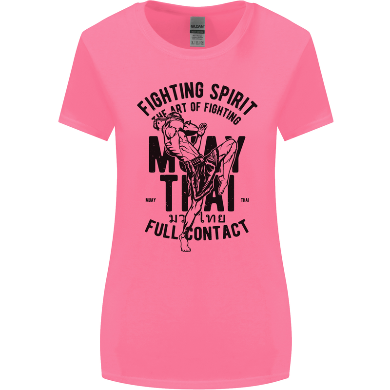 Muay Thai Full Contact Martial Arts MMA Womens Wider Cut T-Shirt Azalea