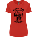 Muay Thai Full Contact Martial Arts MMA Womens Wider Cut T-Shirt Red