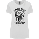 Muay Thai Full Contact Martial Arts MMA Womens Wider Cut T-Shirt White