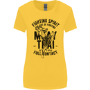 Muay Thai Full Contact Martial Arts MMA Womens Wider Cut T-Shirt Yellow