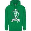 Muay Thai Skeleton MMA Mixed Martial Arts Childrens Kids Hoodie Irish Green