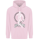 Muay Thai Skeleton MMA Mixed Martial Arts Childrens Kids Hoodie Light Pink