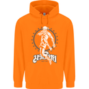 Muay Thai Skeleton MMA Mixed Martial Arts Childrens Kids Hoodie Orange