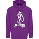 Muay Thai Skeleton MMA Mixed Martial Arts Childrens Kids Hoodie Purple