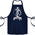 Muay Thai Skeleton MMA Mixed Martial Arts Cotton Apron 100% Organic Navy Blue