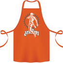 Muay Thai Skeleton MMA Mixed Martial Arts Cotton Apron 100% Organic Orange