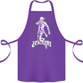 Muay Thai Skeleton MMA Mixed Martial Arts Cotton Apron 100% Organic Purple