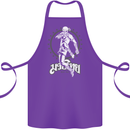 Muay Thai Skeleton MMA Mixed Martial Arts Cotton Apron 100% Organic Purple