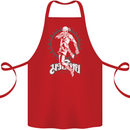 Muay Thai Skeleton MMA Mixed Martial Arts Cotton Apron 100% Organic Red