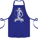 Muay Thai Skeleton MMA Mixed Martial Arts Cotton Apron 100% Organic Royal Blue