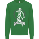 Muay Thai Skeleton MMA Mixed Martial Arts Kids Sweatshirt Jumper Irish Green