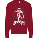 Muay Thai Skeleton MMA Mixed Martial Arts Kids Sweatshirt Jumper Red