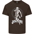 Muay Thai Skeleton MMA Mixed Martial Arts Kids T-Shirt Childrens Chocolate