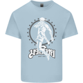 Muay Thai Skeleton MMA Mixed Martial Arts Kids T-Shirt Childrens Light Blue