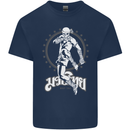 Muay Thai Skeleton MMA Mixed Martial Arts Kids T-Shirt Childrens Navy Blue